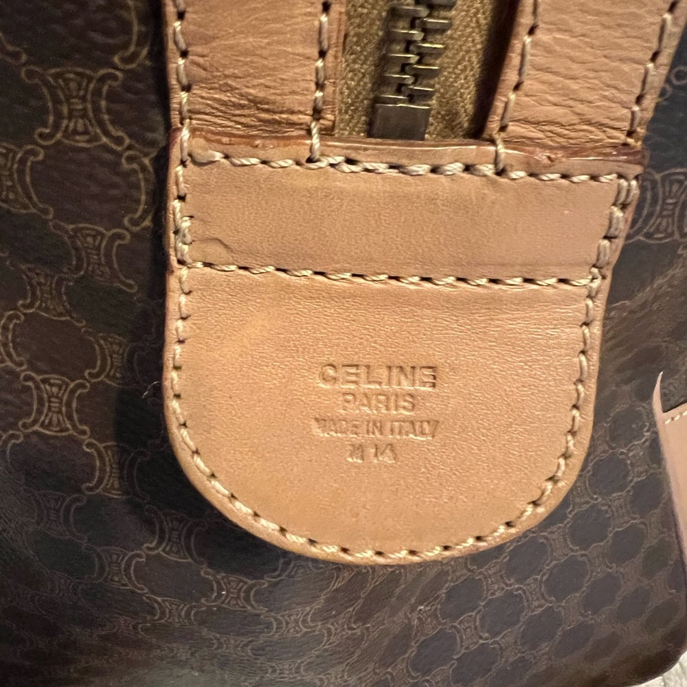 Celine Macadam Brown Travel Duffle in VGUC! - Picture 7 of 12